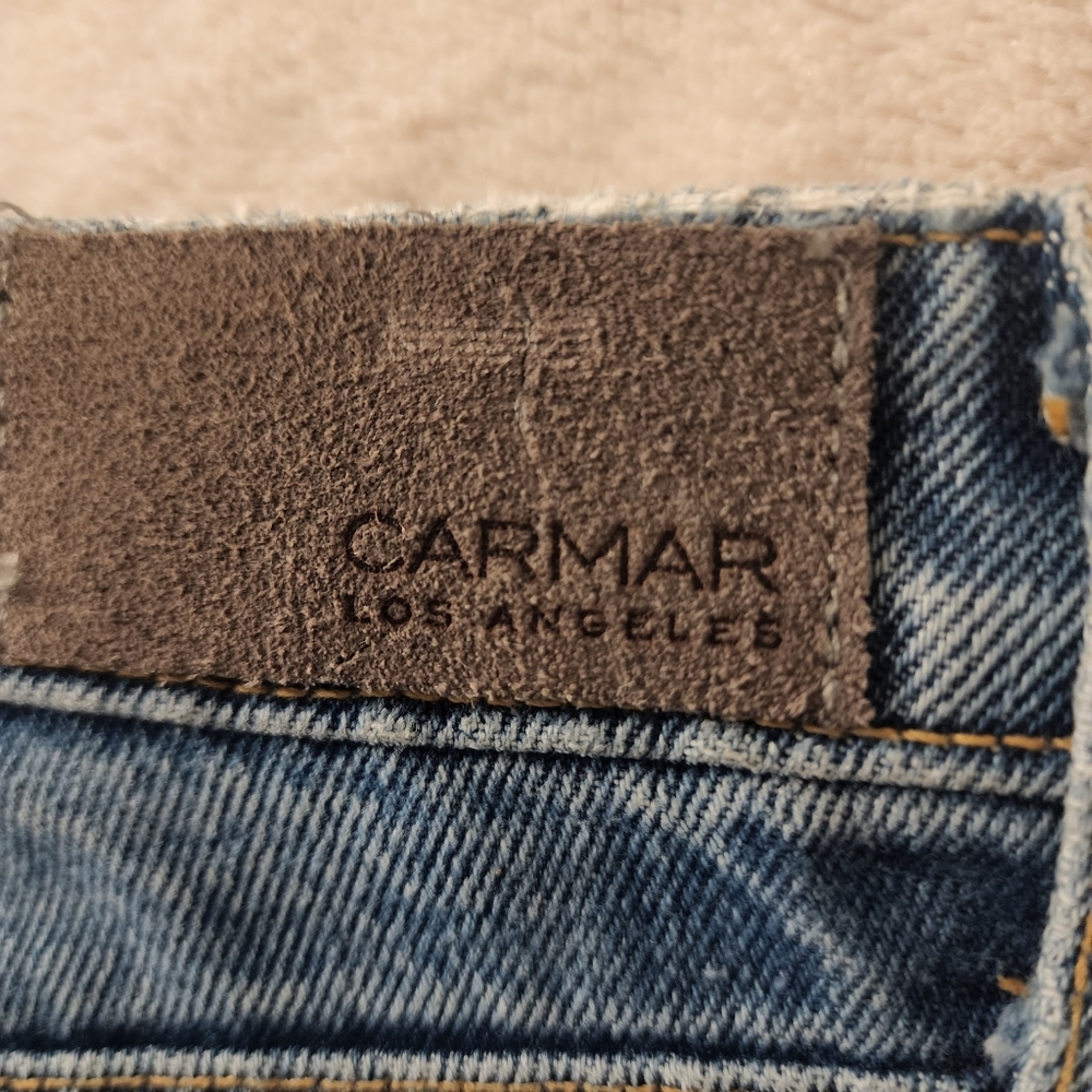 Carmar Distressed Straight Leg Jeans-26 - Picture 4 of 10